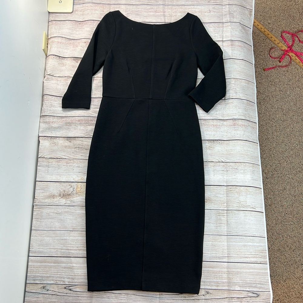 Boden Cornelia Ottoman Black Shift Dress Women’s Size 8L - Picture 3 of 16
